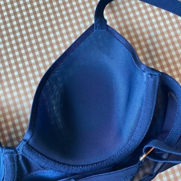 Soma Lightest lift Smooth Demi semi sheer blue bra. Size 34A. NWT - Picture 9 of 10